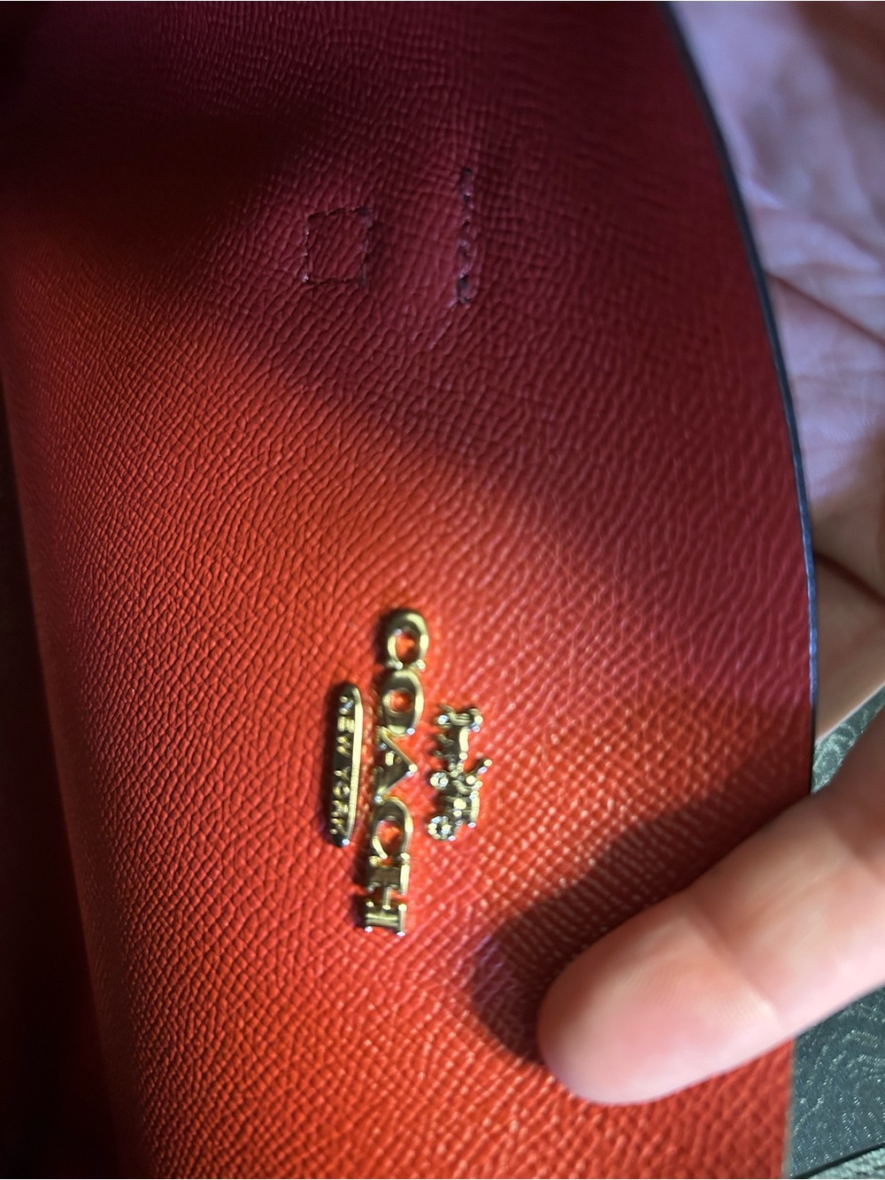 Coach Black Mollie Tote Bag 25 Pebbled Leather with Gold Hardware. - Picture 5 of 10